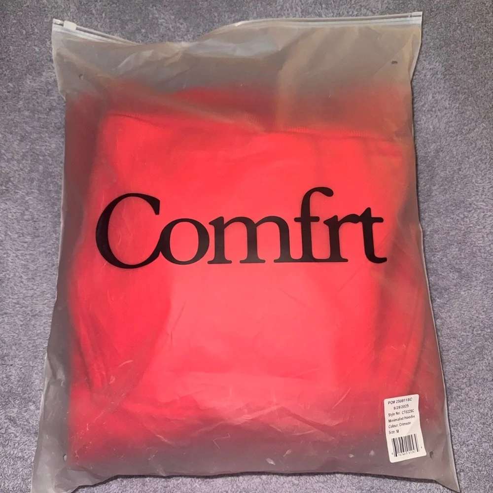 NWT Women's Comfort Red Hoodie - Picture 3 of 4